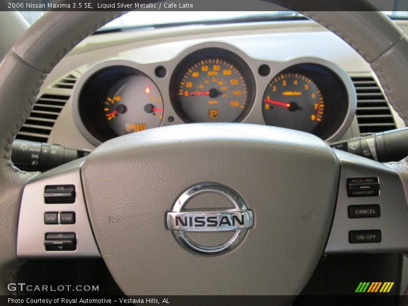 Liquid Silver Metallic / Cafe Latte 2006 Nissan Maxima 3.5 SE