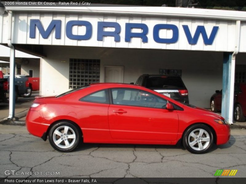 Rallye Red / Gray 2006 Honda Civic EX Coupe