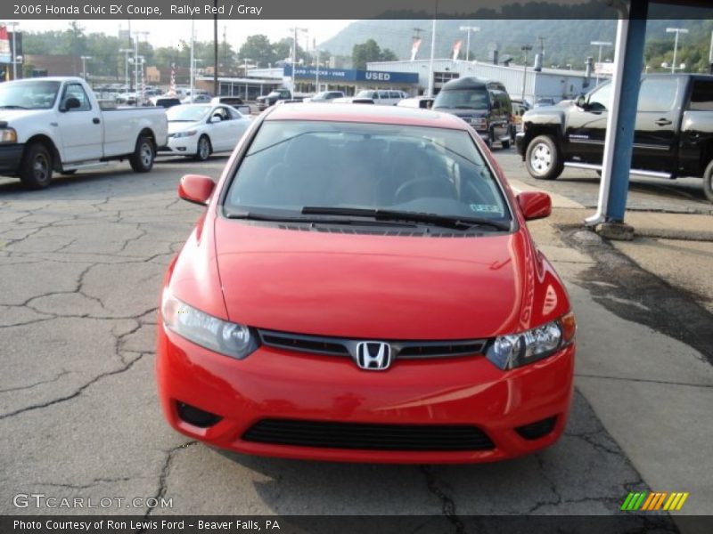 Rallye Red / Gray 2006 Honda Civic EX Coupe
