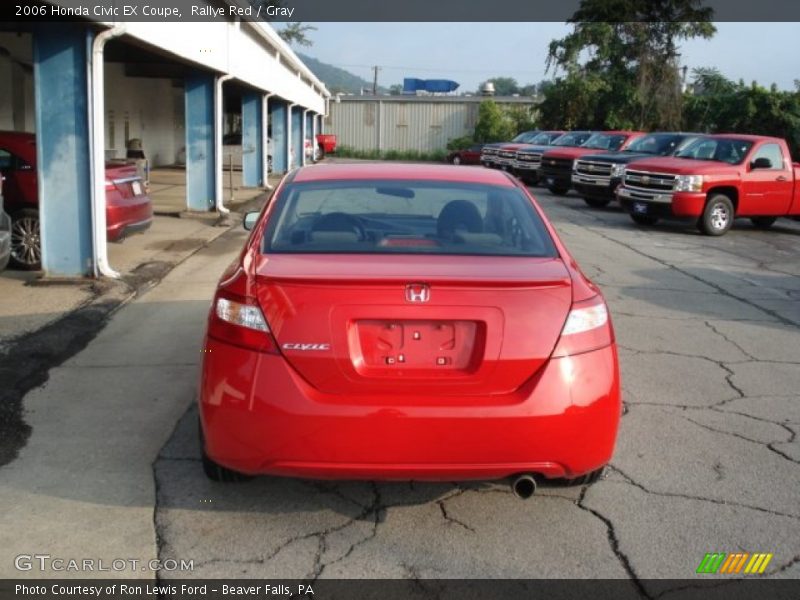 Rallye Red / Gray 2006 Honda Civic EX Coupe