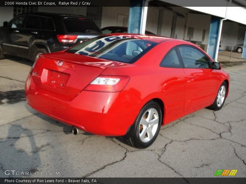 Rallye Red / Gray 2006 Honda Civic EX Coupe