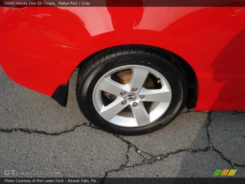 Rallye Red / Gray 2006 Honda Civic EX Coupe