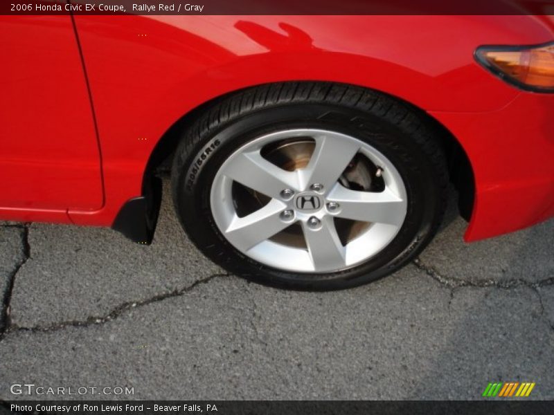 Rallye Red / Gray 2006 Honda Civic EX Coupe