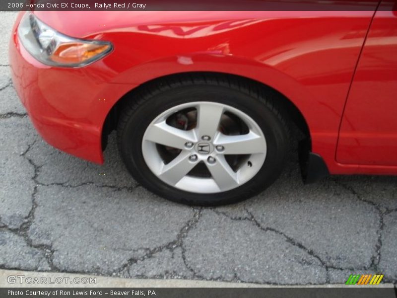 Rallye Red / Gray 2006 Honda Civic EX Coupe