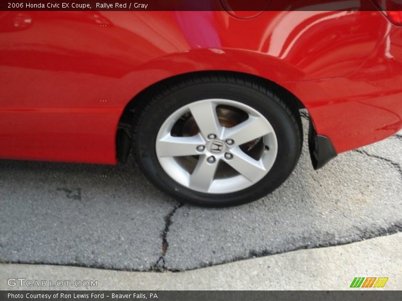 Rallye Red / Gray 2006 Honda Civic EX Coupe
