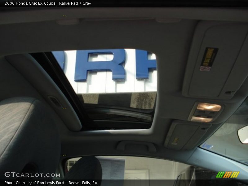 Rallye Red / Gray 2006 Honda Civic EX Coupe