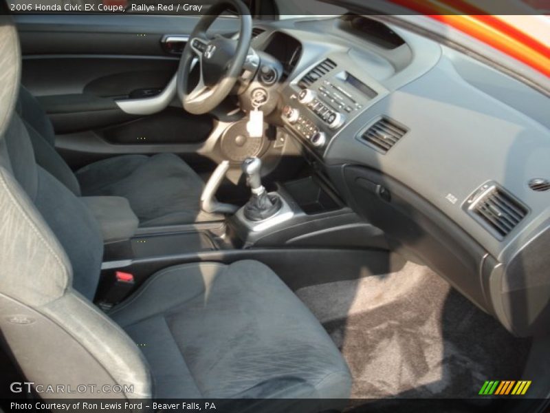 Rallye Red / Gray 2006 Honda Civic EX Coupe