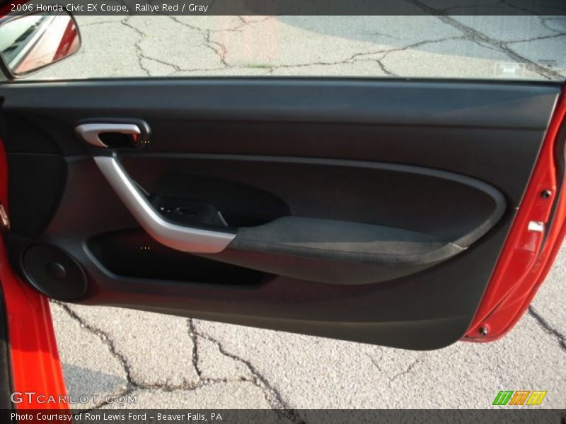 Rallye Red / Gray 2006 Honda Civic EX Coupe