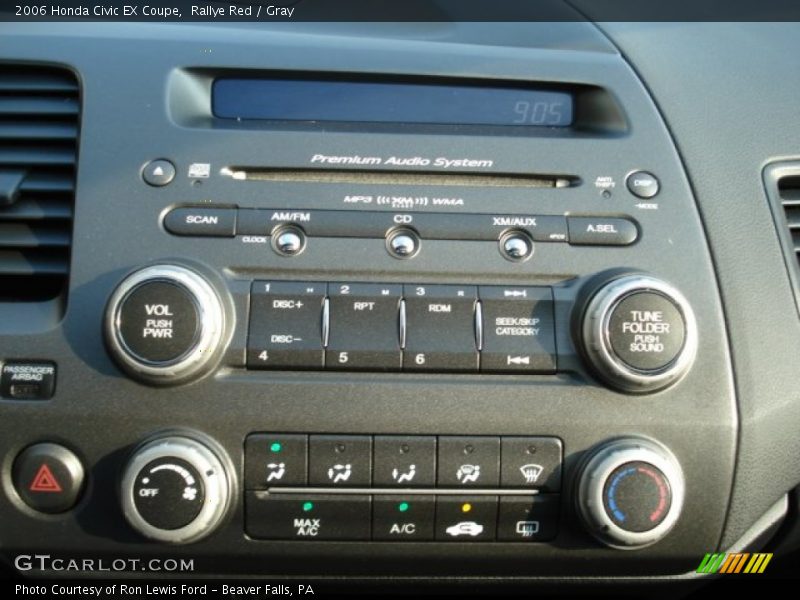 Rallye Red / Gray 2006 Honda Civic EX Coupe