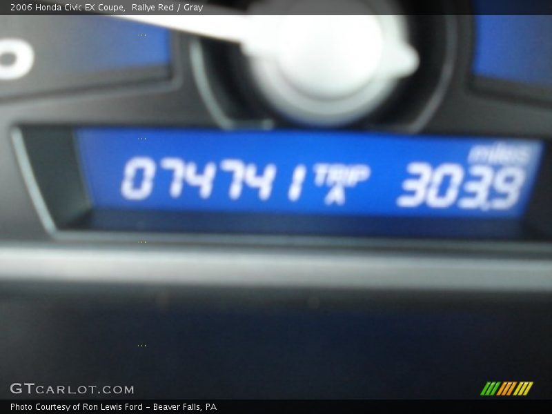 Rallye Red / Gray 2006 Honda Civic EX Coupe