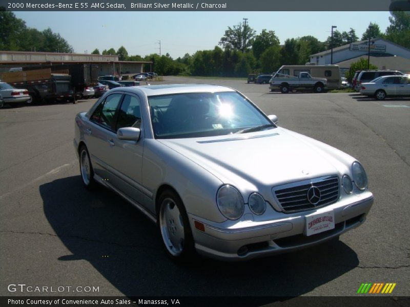 Brilliant Silver Metallic / Charcoal 2000 Mercedes-Benz E 55 AMG Sedan