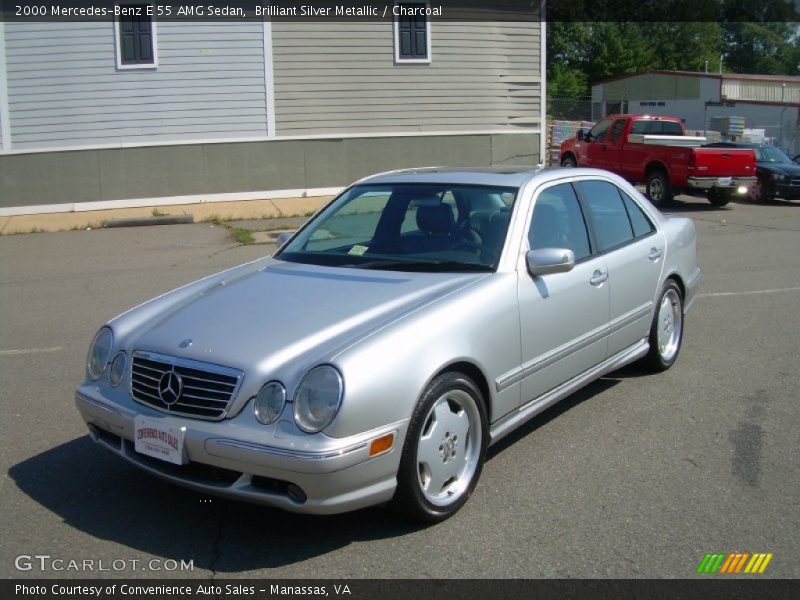 Brilliant Silver Metallic / Charcoal 2000 Mercedes-Benz E 55 AMG Sedan