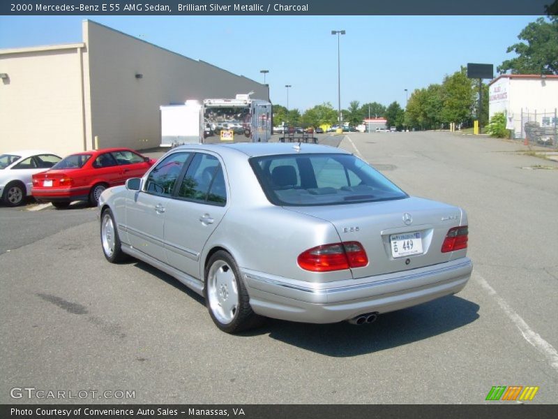 Brilliant Silver Metallic / Charcoal 2000 Mercedes-Benz E 55 AMG Sedan
