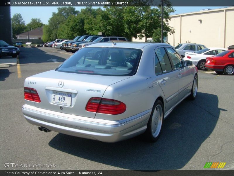 Brilliant Silver Metallic / Charcoal 2000 Mercedes-Benz E 55 AMG Sedan