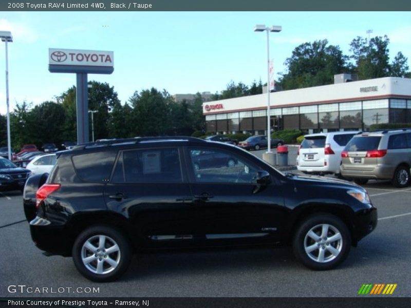 Black / Taupe 2008 Toyota RAV4 Limited 4WD