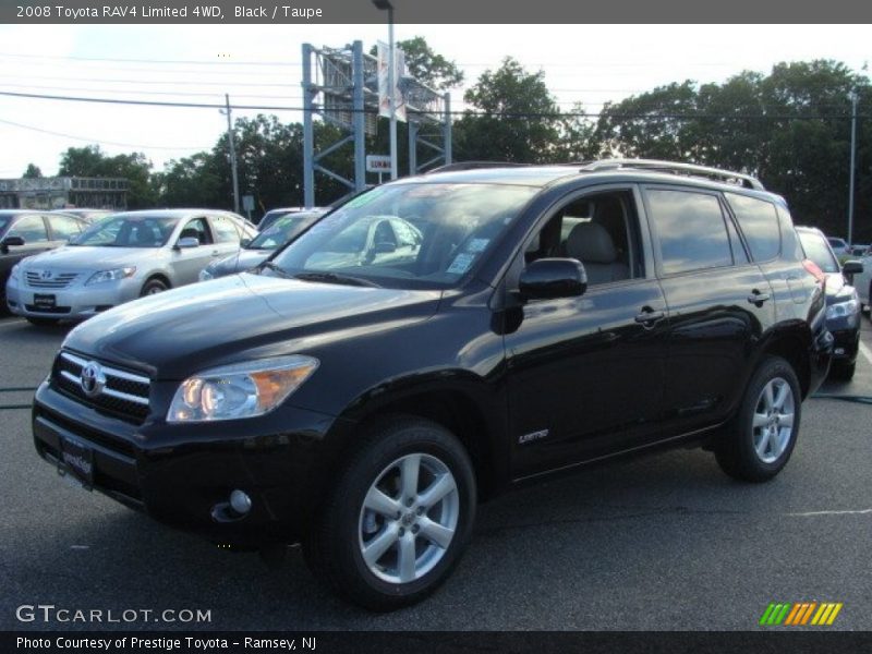 Black / Taupe 2008 Toyota RAV4 Limited 4WD