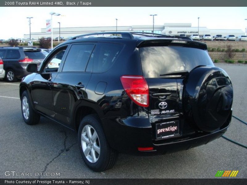 Black / Taupe 2008 Toyota RAV4 Limited 4WD