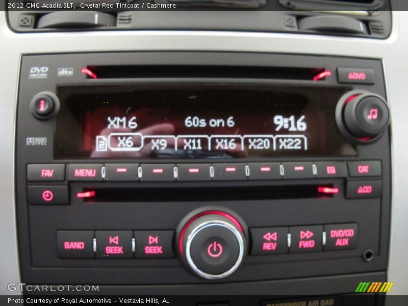 Crystal Red Tintcoat / Cashmere 2012 GMC Acadia SLT