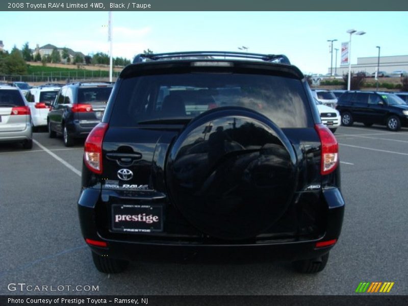 Black / Taupe 2008 Toyota RAV4 Limited 4WD