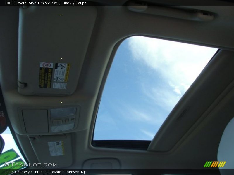Black / Taupe 2008 Toyota RAV4 Limited 4WD