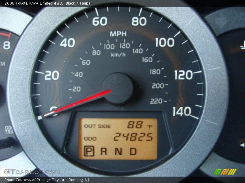 Black / Taupe 2008 Toyota RAV4 Limited 4WD