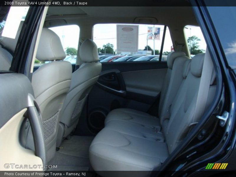Black / Taupe 2008 Toyota RAV4 Limited 4WD