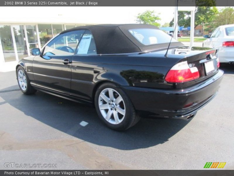 Jet Black / Beige 2002 BMW 3 Series 325i Convertible