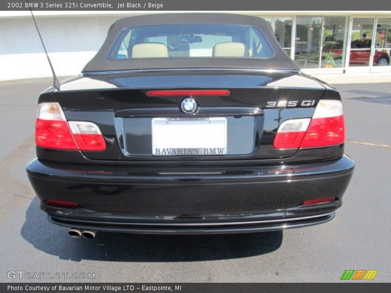 Jet Black / Beige 2002 BMW 3 Series 325i Convertible