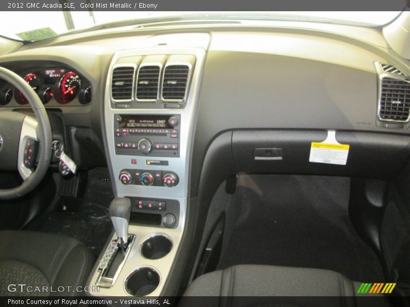 Gold Mist Metallic / Ebony 2012 GMC Acadia SLE