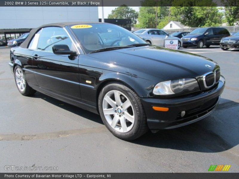 Jet Black / Beige 2002 BMW 3 Series 325i Convertible