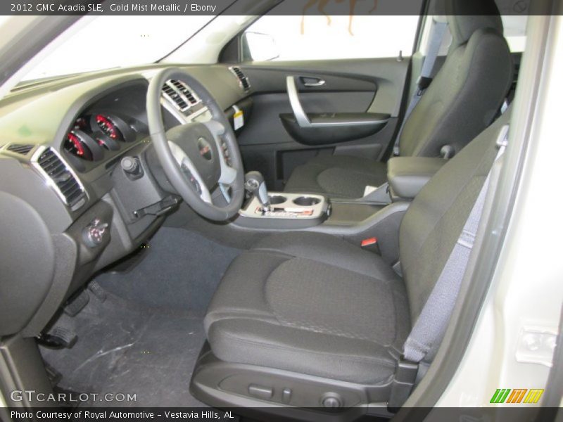  2012 Acadia SLE Ebony Interior