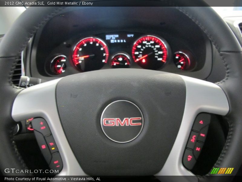 Gold Mist Metallic / Ebony 2012 GMC Acadia SLE