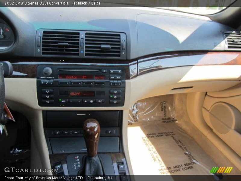 Jet Black / Beige 2002 BMW 3 Series 325i Convertible