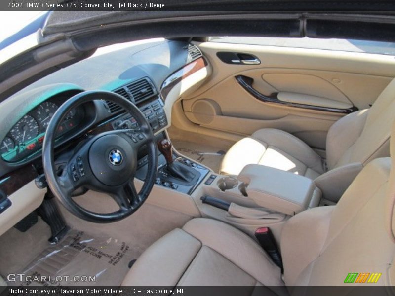  2002 3 Series 325i Convertible Beige Interior