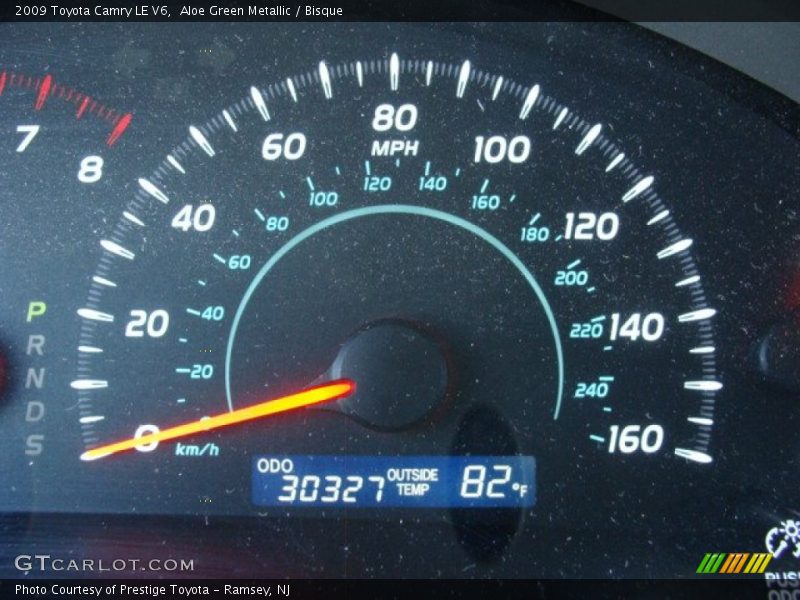 Aloe Green Metallic / Bisque 2009 Toyota Camry LE V6