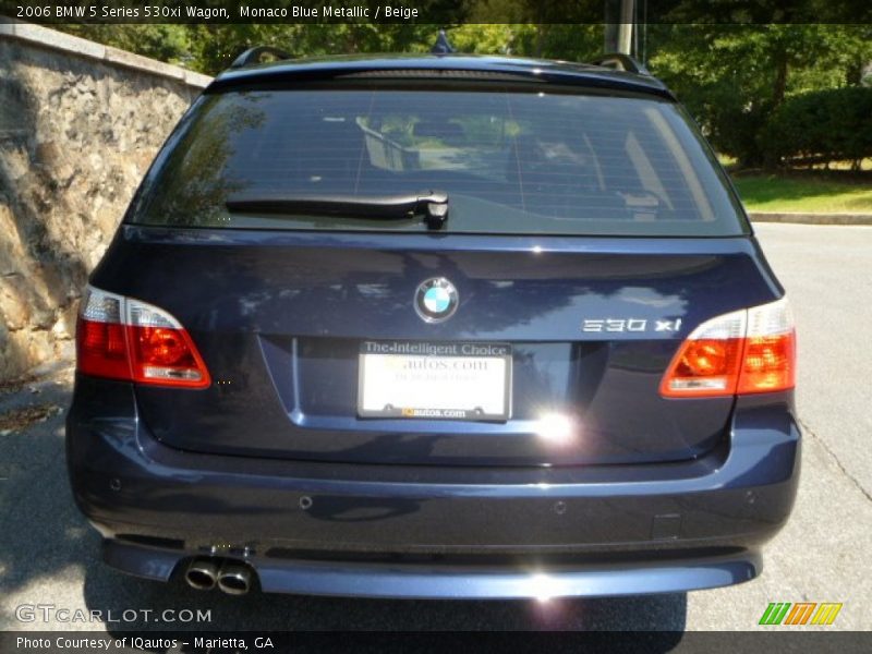 Monaco Blue Metallic / Beige 2006 BMW 5 Series 530xi Wagon