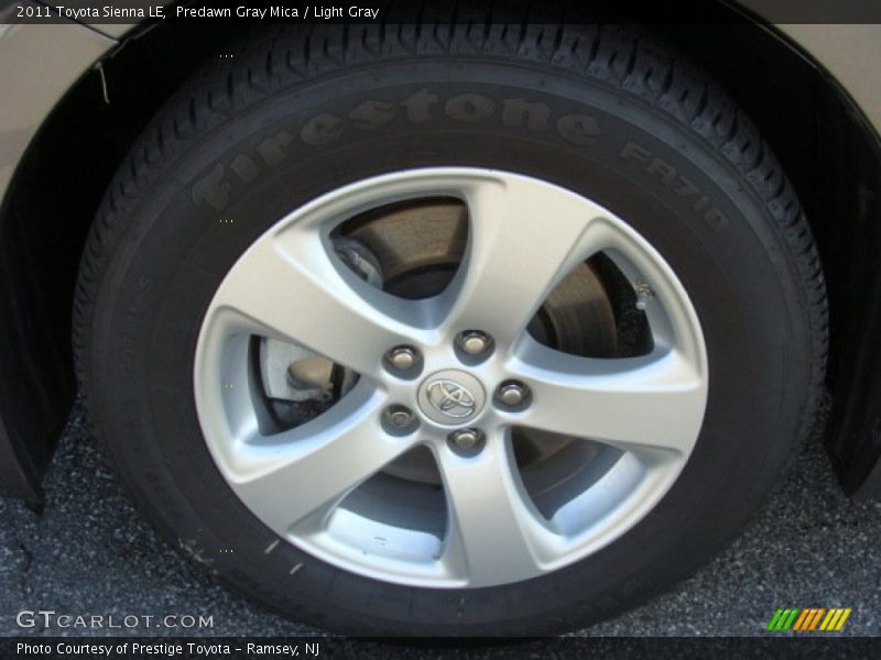 Predawn Gray Mica / Light Gray 2011 Toyota Sienna LE