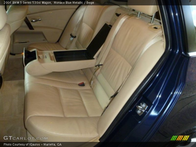 Monaco Blue Metallic / Beige 2006 BMW 5 Series 530xi Wagon