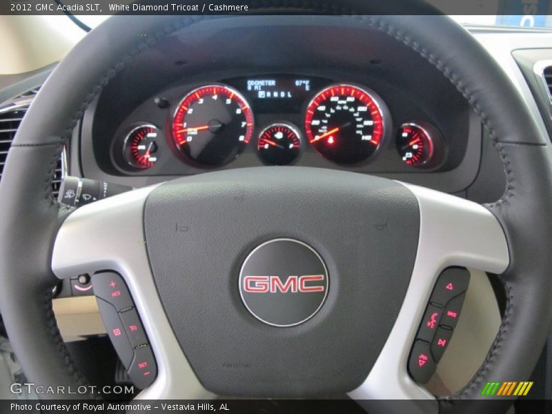 White Diamond Tricoat / Cashmere 2012 GMC Acadia SLT