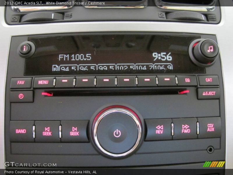 Audio System of 2012 Acadia SLT