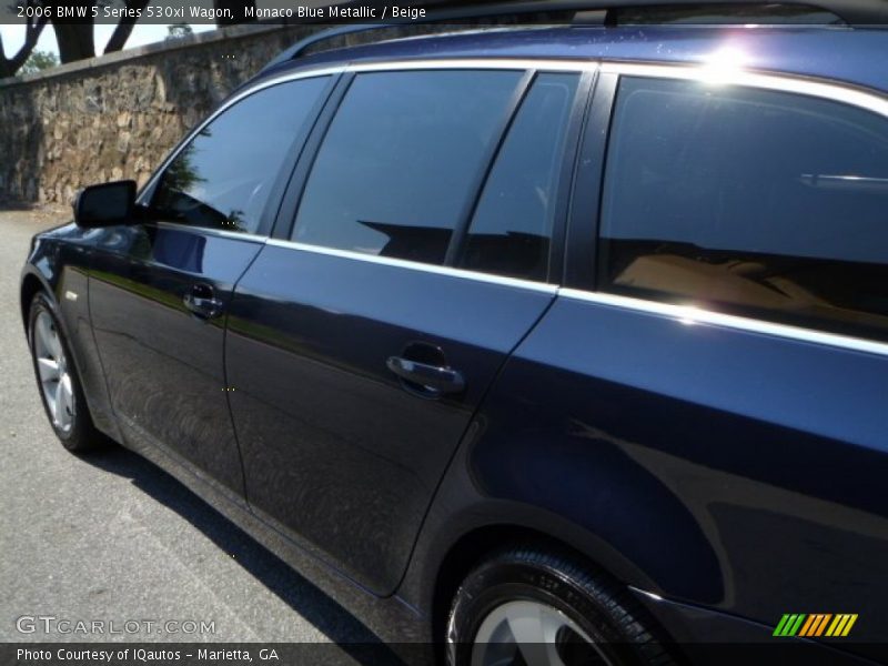 Monaco Blue Metallic / Beige 2006 BMW 5 Series 530xi Wagon