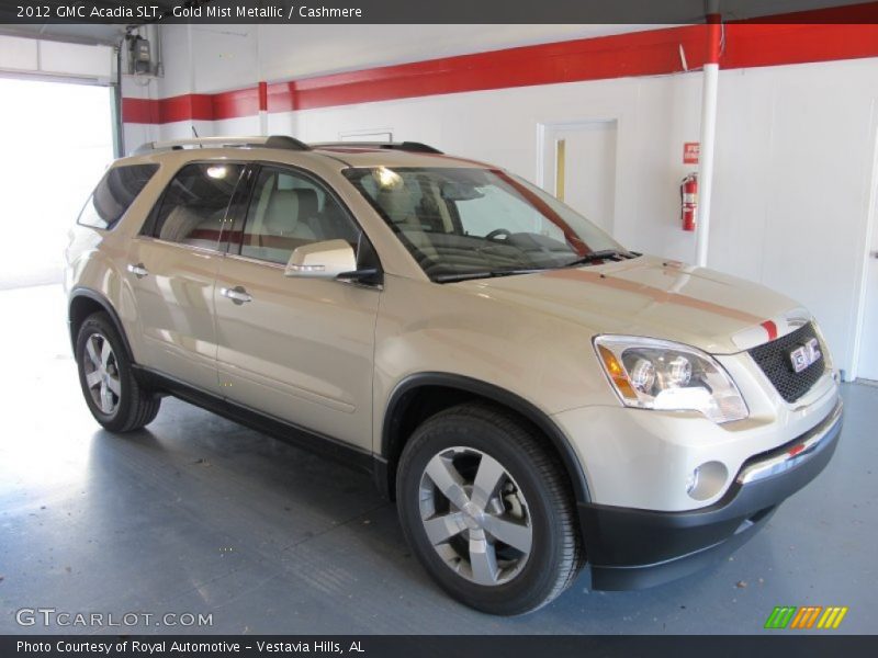 Gold Mist Metallic / Cashmere 2012 GMC Acadia SLT