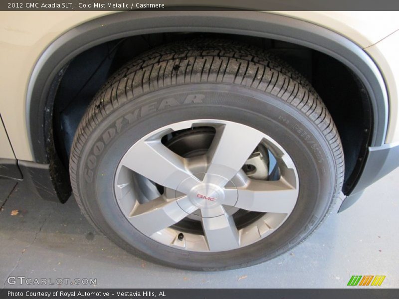 Gold Mist Metallic / Cashmere 2012 GMC Acadia SLT