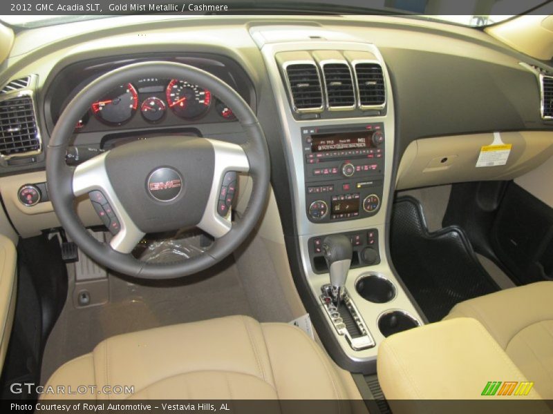 Gold Mist Metallic / Cashmere 2012 GMC Acadia SLT