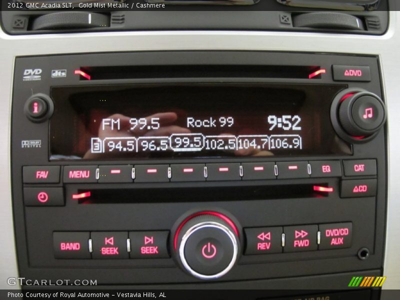 Gold Mist Metallic / Cashmere 2012 GMC Acadia SLT