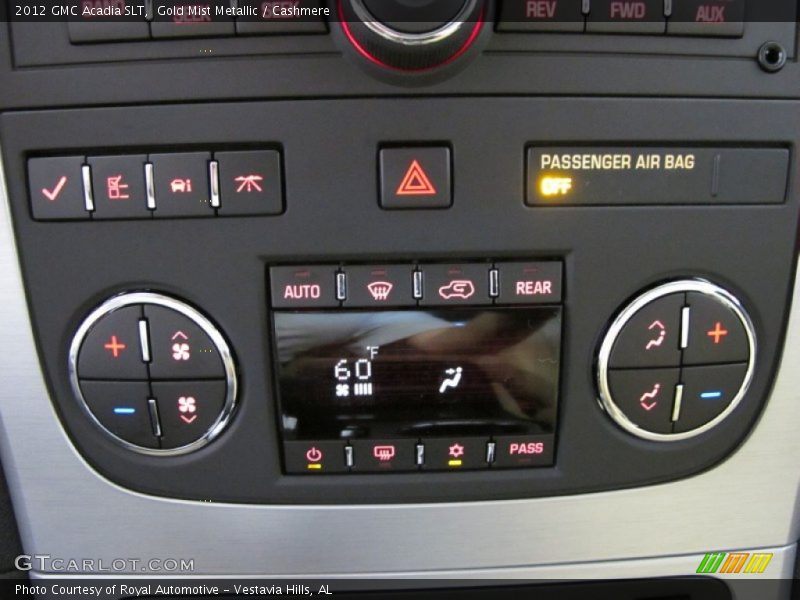 Gold Mist Metallic / Cashmere 2012 GMC Acadia SLT
