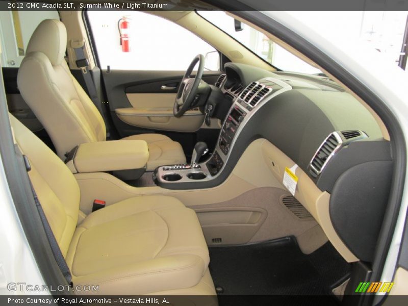  2012 Acadia SLT Light Titanium Interior