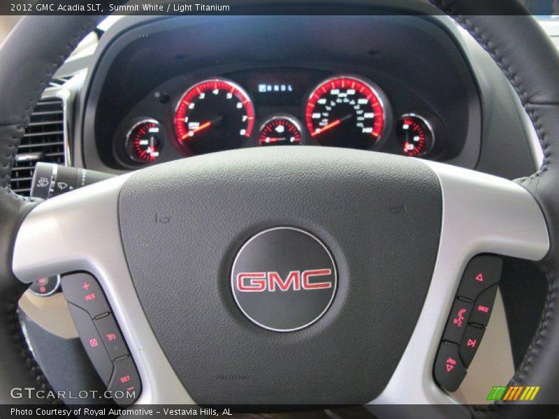 Summit White / Light Titanium 2012 GMC Acadia SLT