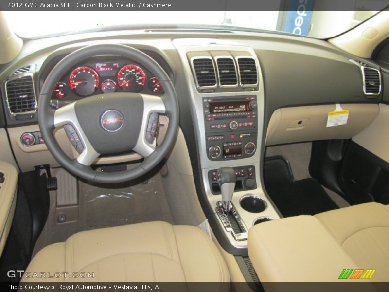 Dashboard of 2012 Acadia SLT