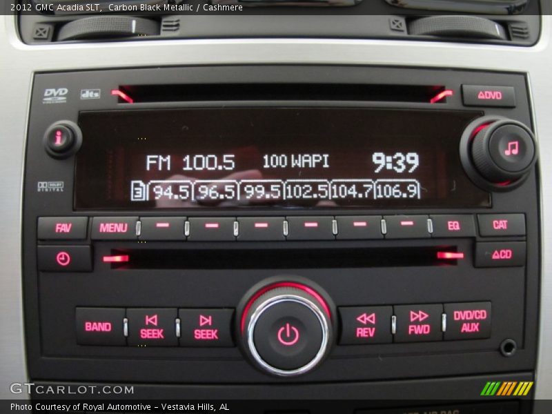 Audio System of 2012 Acadia SLT